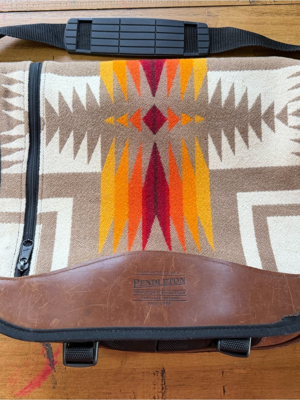 Pendleton Southwestern Pattern Messenger Bag in Brown & Multi